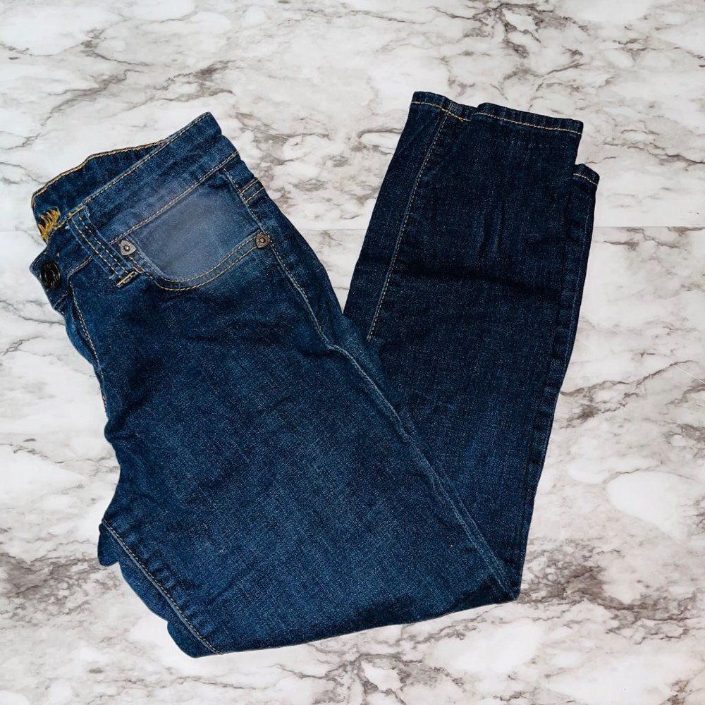 Kut from the Kloth Jeans Bardot Skinny Boyfriend Dark Wash Blue Women 2 Preppy